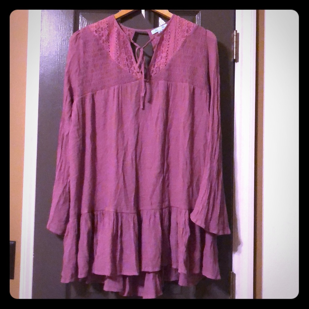 Lavender & Lace long sleeve tunic